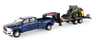 Image of Ram 3500 Pickup with New Holland L230 Skid Steer Gooseneck Trailer