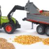 Claas Nectis 267 F Tractor W/ Loader and Tipping Trailer - Image 3