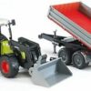 Claas Nectis 267 F Tractor W/ Loader and Tipping Trailer - Image 6