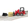 Schaeffer Compact loader 2630 with bale gripper and 1 round bale - Image 3