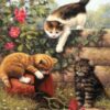 Paint by Number Kittens at Play