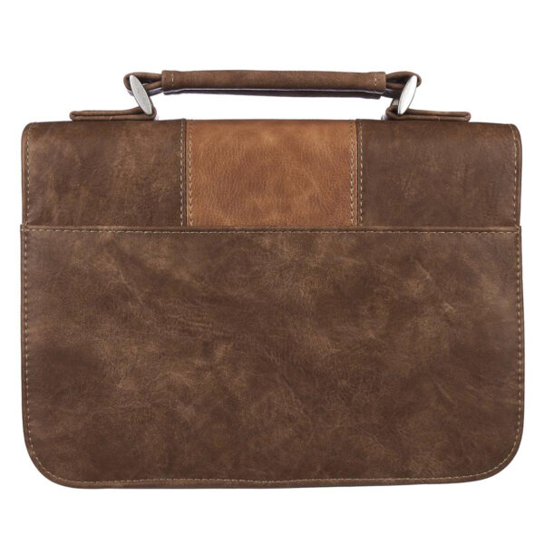 BC: Trust In The Lord Two Tone Brown Classic Faux Leather Large 124 1518 1