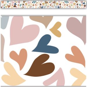 Image of Everyone is Welcome Hearts Straight Border Trim