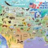 Puzzle Floor Map of the USA 48 pc