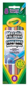 Image of 8 Metallic Coloured Pencils