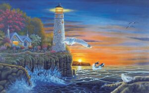 Image of Paint by Numbers Waterside Lighthouse