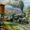 Paint by Number Adult Large 90's Daily Run (Train)- Discontinued