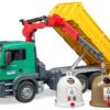 MAN TGS Crane Truck with 3 Glass Recycling Containers & Bottles