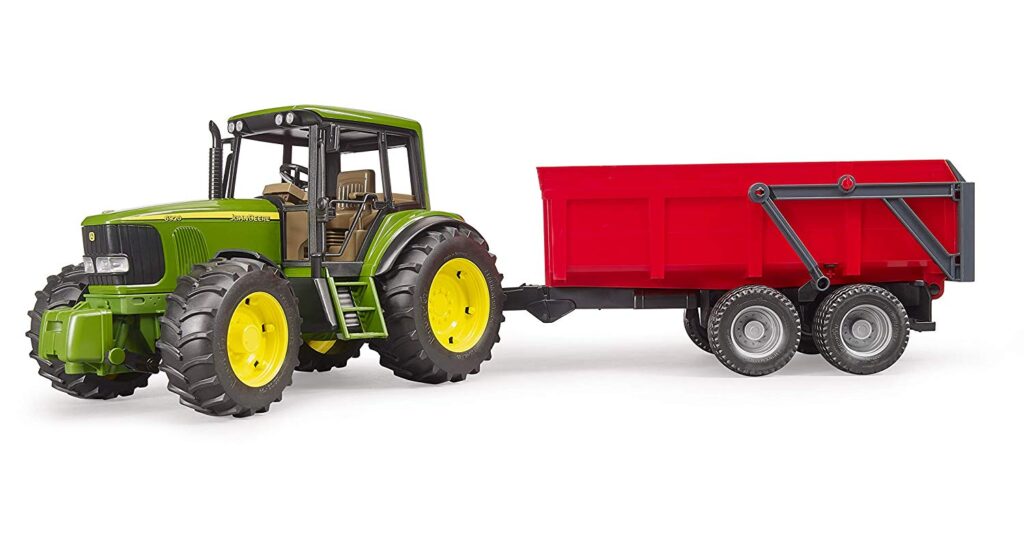 Image of John Deere 6920 with Red Tipping Trailer