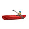 Kayak with Kayaker