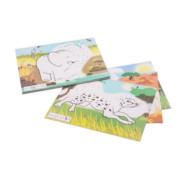 Wild Animals ABC 123 Dot-to-Dot Colouring Pad- Discontinued - Image 3