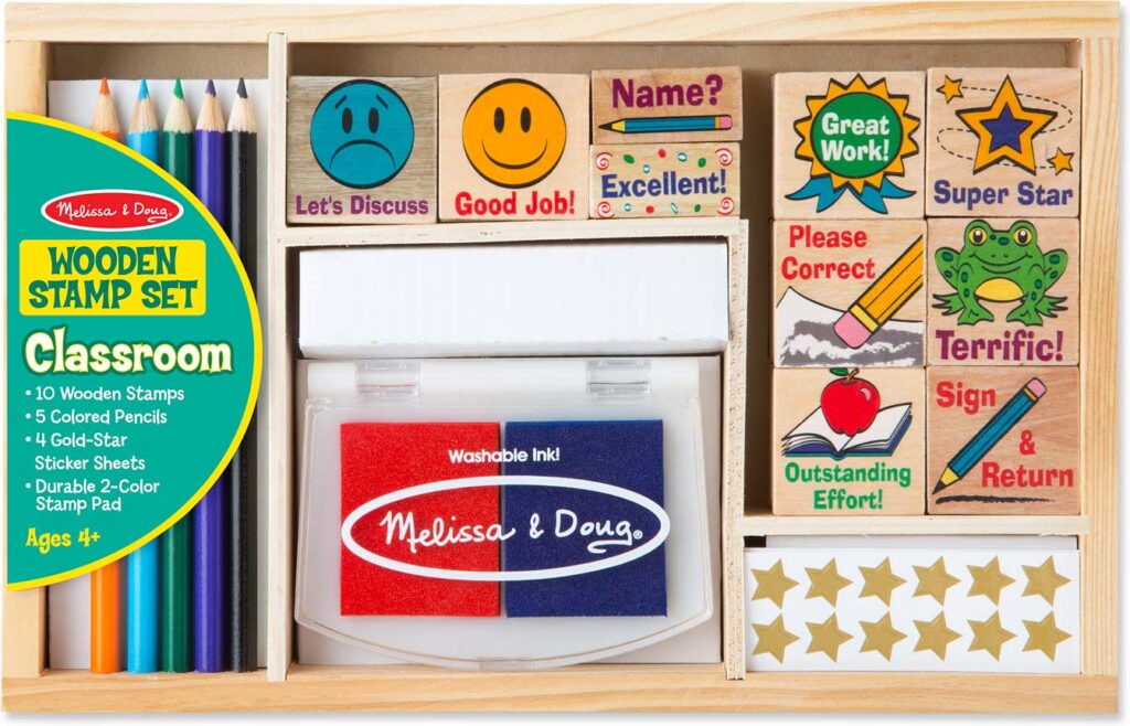 Image of Wooden Classroom Stamp Set- Discontinued