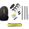 CROSSNET Original 4 Square Volleyball Net and Backyard Yard Gameset - Yellow - Image 2