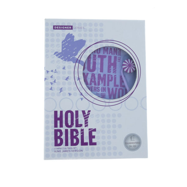 KJV Powder Purple, Compact, Ultraslim, Leather -Out of Print 206 0452 1