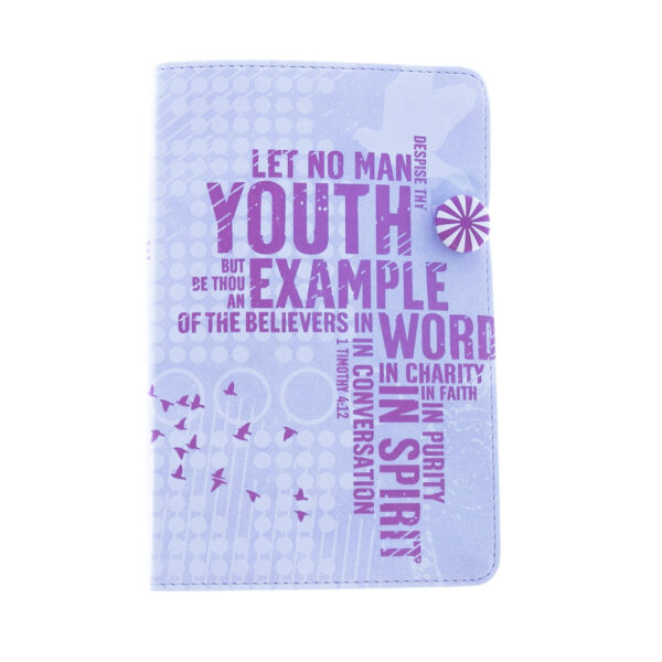 KJV Powder Purple, Compact, Ultraslim, Leather -Out of Print 206 0452 2