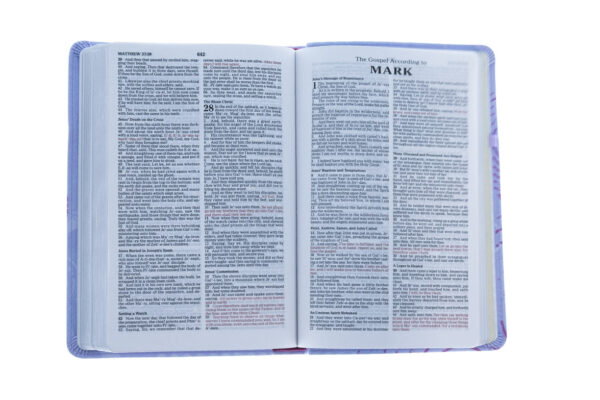 KJV Powder Purple, Compact, Ultraslim, Leather -Out of Print 206 0452 4