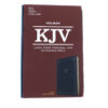 KJV Large Print Personal Size Reference Bible, Navy Leathertouch - Image 2