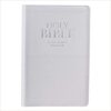 KJV White Faux Leather Deluxe Gift Bible with Thumb Index