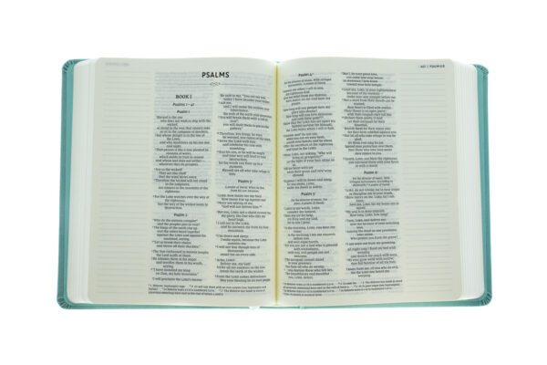 NIV, Journal the Word Bible, Double-Column, Cloth over Board, Teal - Image 4