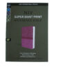 NIV Super Giant Print Reference Bible, Leathersoft, Pink - Image 2