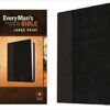 NLT Every Man's Bible -Large Print Imitation leather, Black/Onyx