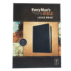 NLT, Every Man's Bible Large Print Genuine Leather, Black - Image 2