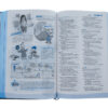 NLT Hands-On Bible Leatherlike, Dark Gray/Blue Cross - Image 4
