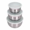 Stainless Steel Bowl Set w/Lids 3pc Large Set- Discontinued - Image 2