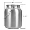 Pail SS with Lid 8 qt Lindy - Image 3