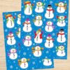 Snowmen Shape Stickers - Image 2