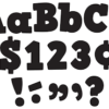 Black Bold Block 4" Letters Combo Pack