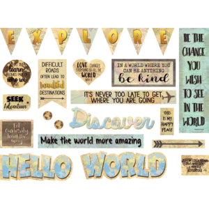 Mini Bulletin Board Travel the Map