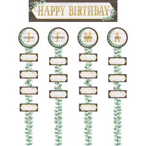 Bulletin Board Eucalyptus Happy Birthday