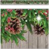 Border Trim Straight Winter Pine Cones