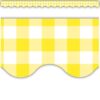 Border Trim Scalloped Yellow Gingham