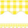 Border Trim Scalloped Yellow Gingham - Image 2