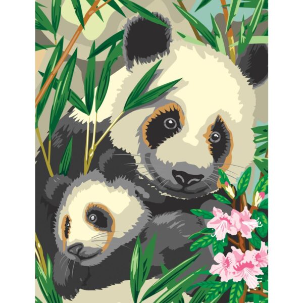 Paint By Number Panda & Baby - Junior Small 658 0336 0