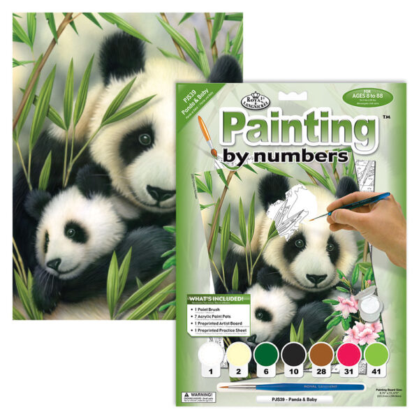 Paint By Number Panda & Baby - Junior Small 658 0336 1