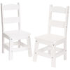 Wooden Chair Pair - White - Image 2