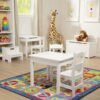 Wooden Chair Pair - White - Image 4