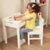 Wooden Chair Pair - White - Image 6