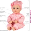 Playtime Baby Cozy Snowflake 13" Vinyl Doll - Image 4