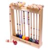 8 Player Pro Croquet Set 32" in Wooden Stand