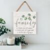 Hanging Sign Family. A Little Bit Of Crazy 7 x 7- Discontinued - Image 2
