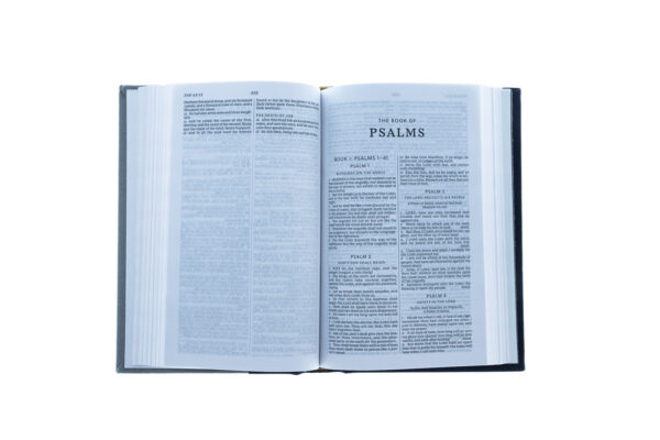 KJV Thinline Bible/Compact (Comfort Print)-Navy/Gray - Image 3