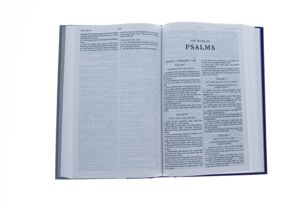 KJV Thinline Bible (Comfort Print)-Purple/Gray Cloth Over Board - Image 3