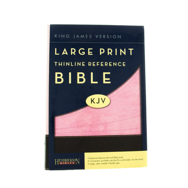 KJV Large Print Thinline Reference Chocolate/Pink - Flexisoft 206 0087 1 1