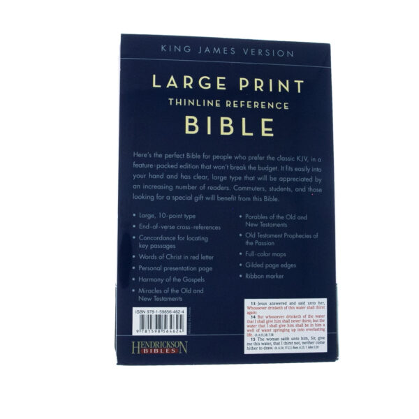 KJV Large Print Thinline Reference Chocolate/Pink - Flexisoft 206 0087 5 1