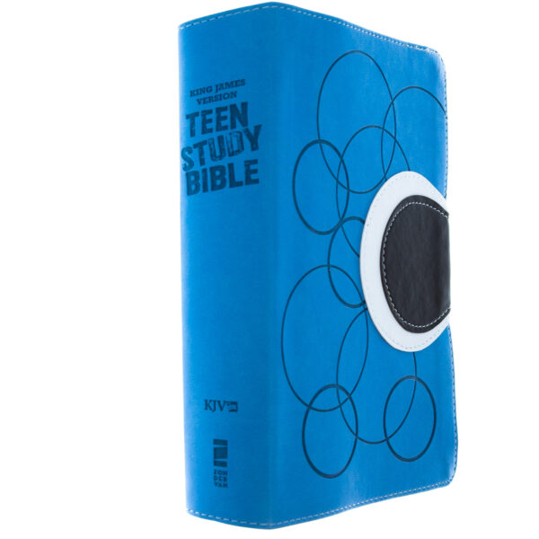 KJV Teen Study Bible-Sky Blue/Fudge DuoTone Imitation Leather