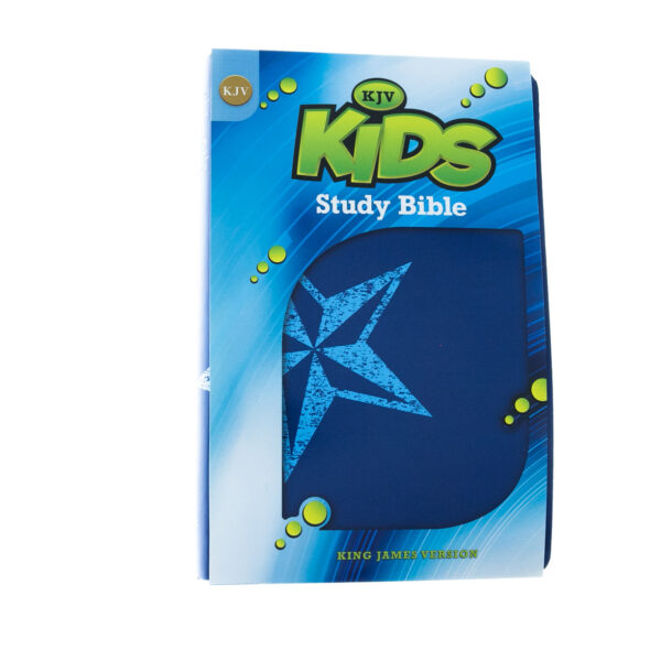 KJV Kids Study Bible-Galaxy Blue Leather-Look - Image 2